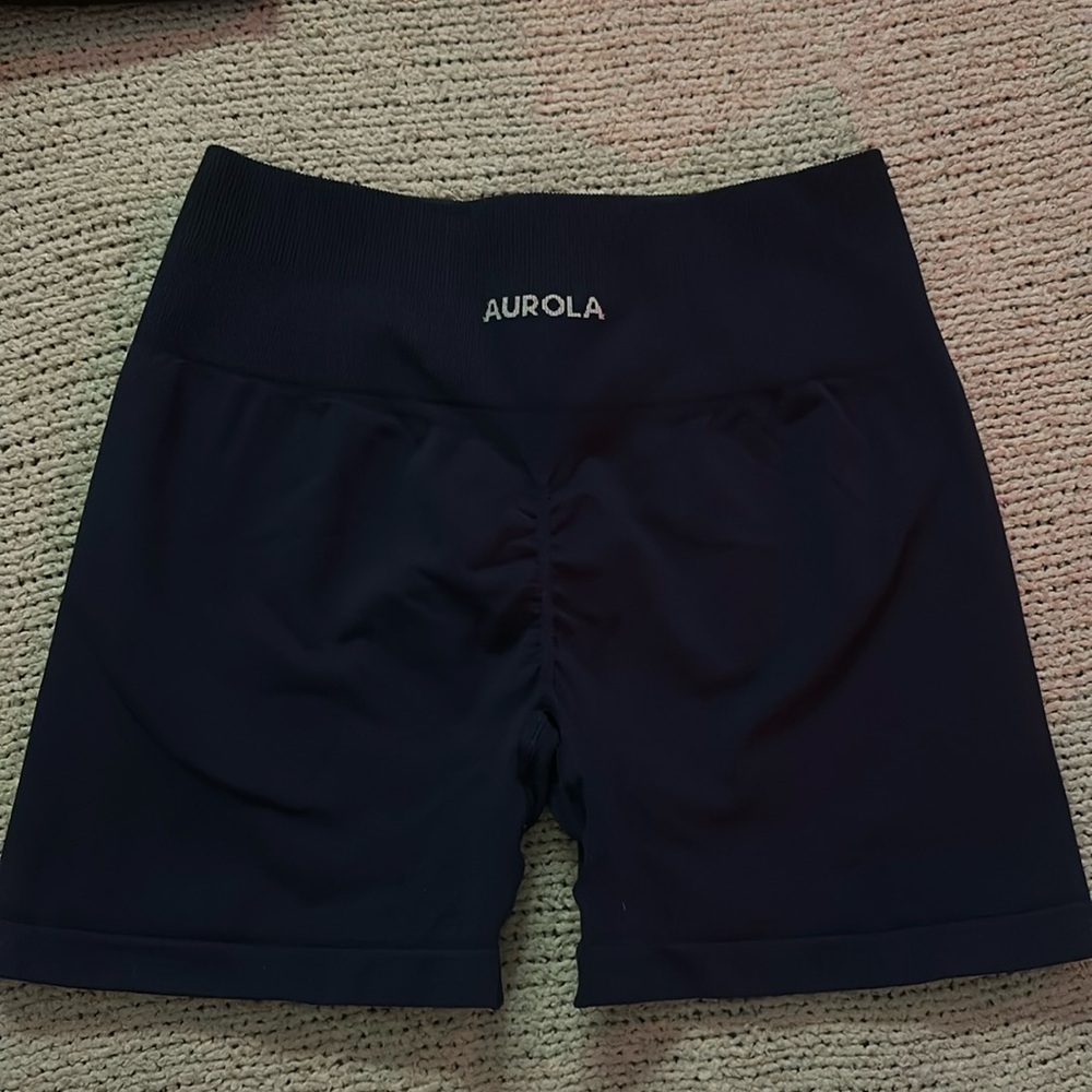 Aurola navy blue gym shorts